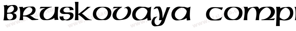 Bruskovaya Compressed Plain 001.001字体转换